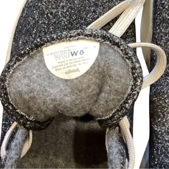 Allbirds Women's Wool Runners Shoes Sneakers Grey Size 8 - Picture 5 of 13